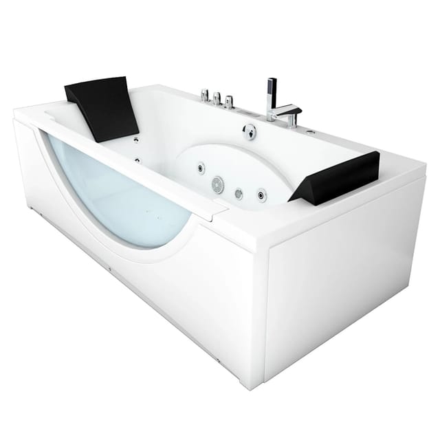 AcquaVapore Whirlpool Pool Badewanne Eckwanne Wanne W81H-TH-A 90x180