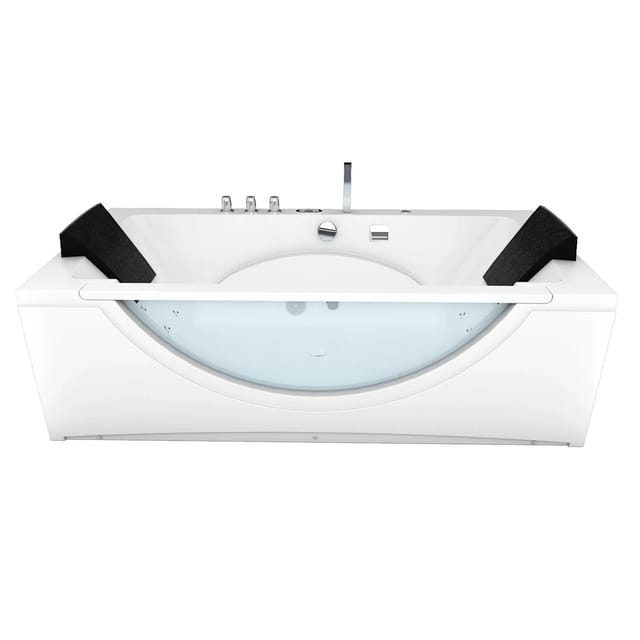 AcquaVapore Whirlpool Pool Badewanne Wanne W81R-B-SC 180x90 mit Radio+Farblicht