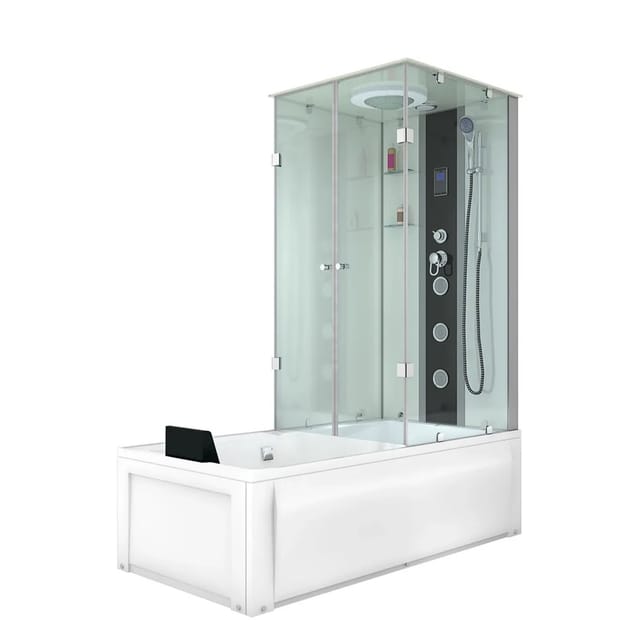AcquaVapore Whirlpool Dusche Kombination K05-L01-WP-EC Duschtempel 180x90