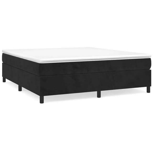 vidaXL Boxspringbett Schwarz 180x200 cm Samt1400144