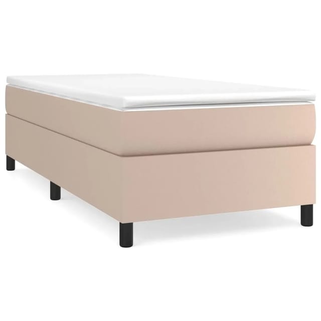 vidaXL Boxspringbett Cappuccino-Braun 100x200 cm Kunstleder1465960