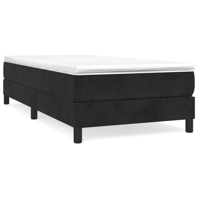 vidaXL Boxspringbett Schwarz 90x200 cm Samt1376949