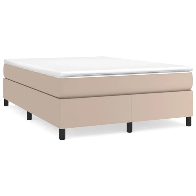 vidaXL Boxspringbett Cappuccino-Braun 140x200 cm Kunstleder1465980
