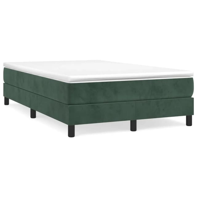 vidaXL Boxspringbett Dunkelgrün 120x200 cm Samt1377948