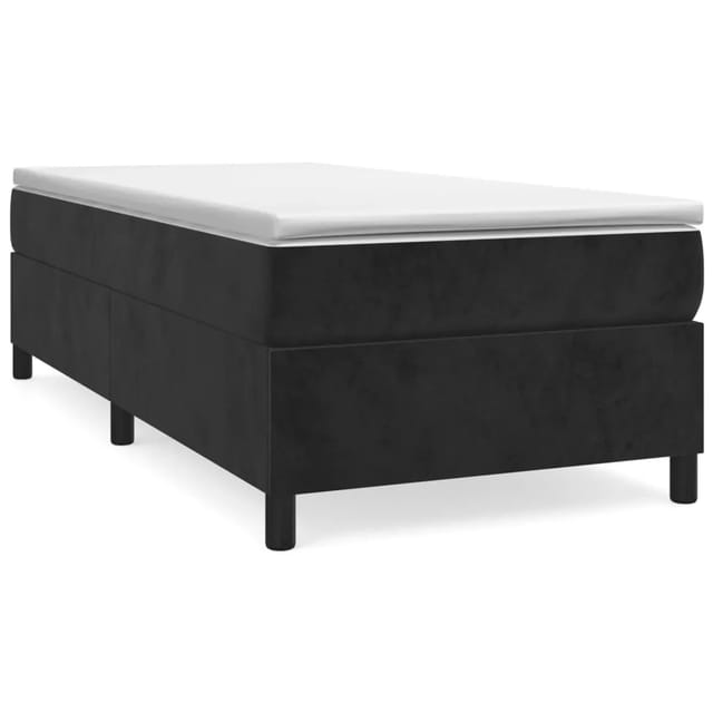 vidaXL Boxspringbett Schwarz 90x190 cm Samt1378482
