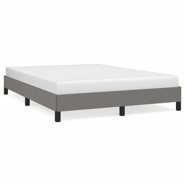 vidaXL Bettgestell Dunkelgrau 140x190 cm Stoff Modell 21398678