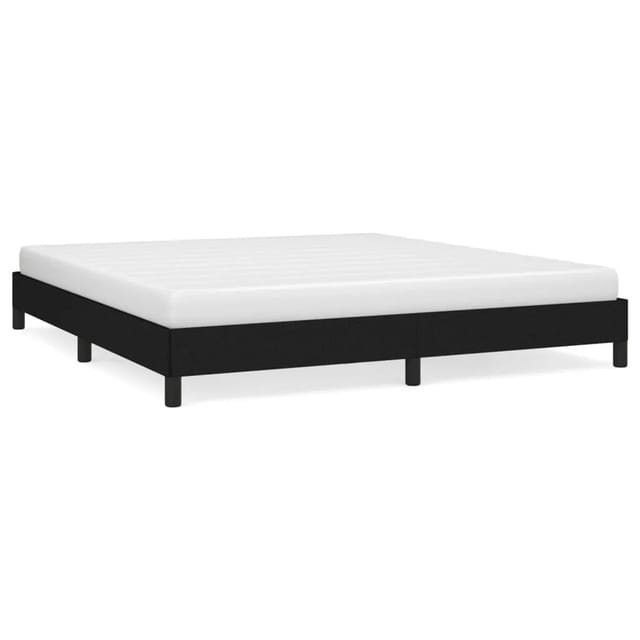 vidaXL Bettgestell Schwarz 160x200 cm Stoff Modell 31397560