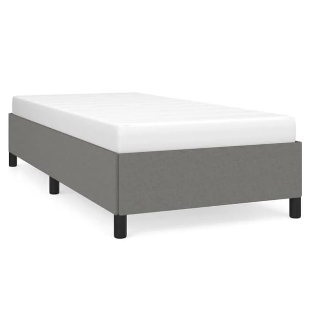 vidaXL Bettgestell Dunkelgrau 90x200 cm Stoff Modell 31395898
