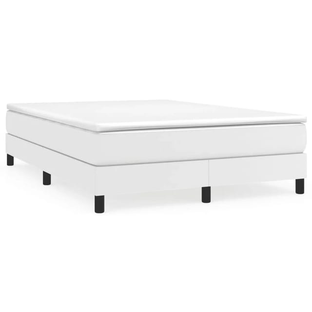 vidaXL Boxspringbett Weiß 140x200 cm Kunstleder1398825