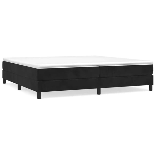 vidaXL Boxspringbett Schwarz 200x200 cm Samt1396156
