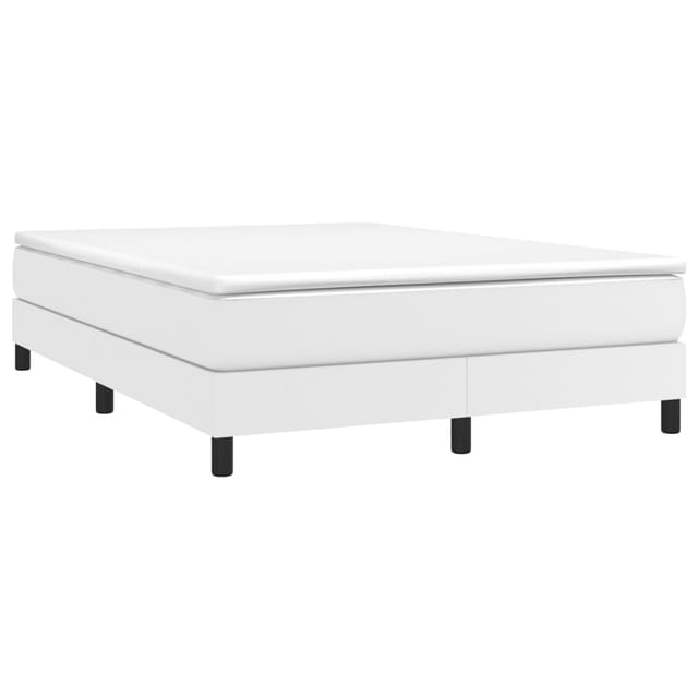 vidaXL Boxspringbett Weiß 140x190 cm Kunstleder1395949