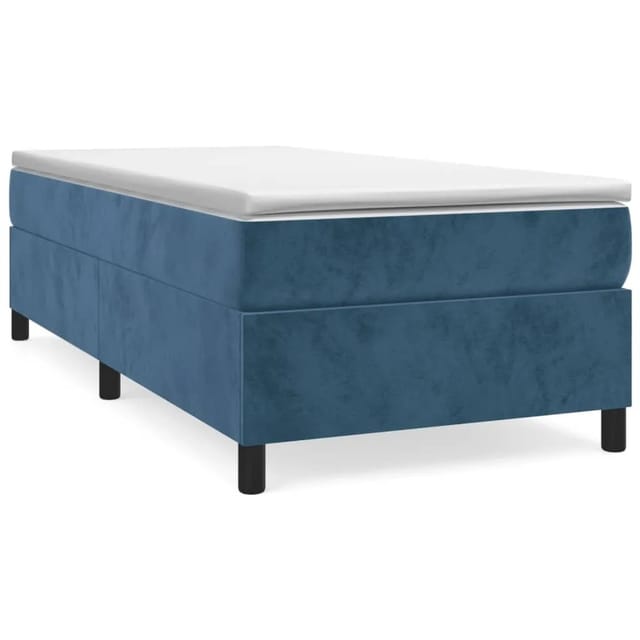 vidaXL Boxspringbett Dunkelblau 100x200 cm Samt1387783