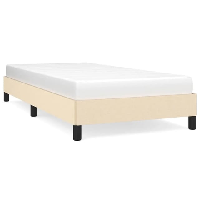 vidaXL Bettgestell Creme 100x200 cm Stoff Modell 31350759
