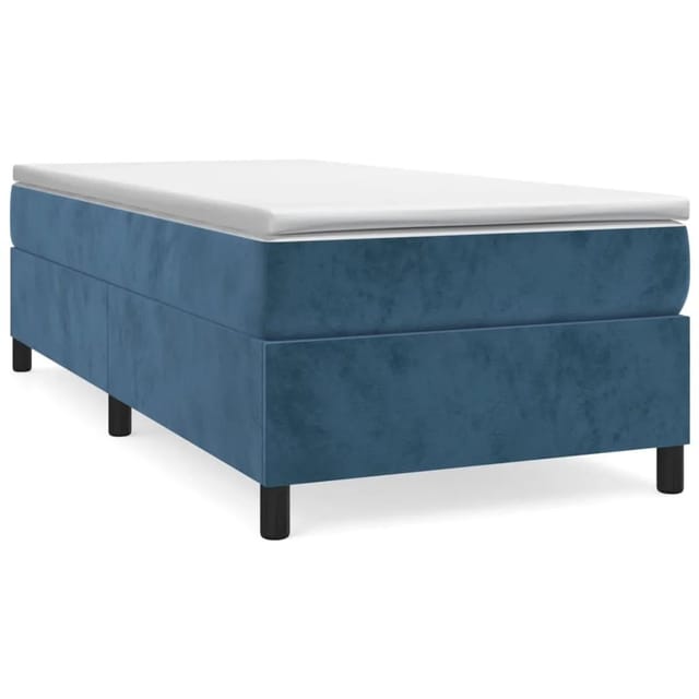 vidaXL Boxspringbett Dunkelblau 90x200 cm Samt1397772