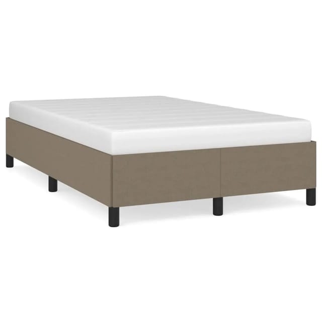 vidaXL Bettgestell Taupe 120x200 cm Stoff Modell 21367356
