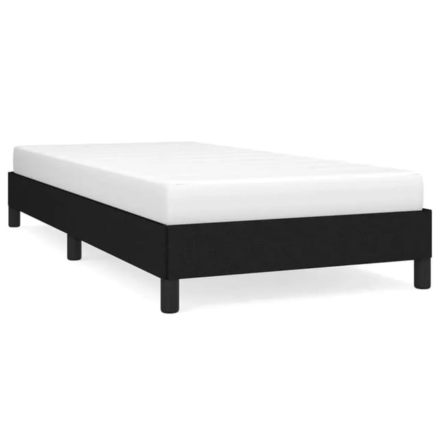 vidaXL Bettgestell Schwarz 100x200 cm Stoff Modell 41367256