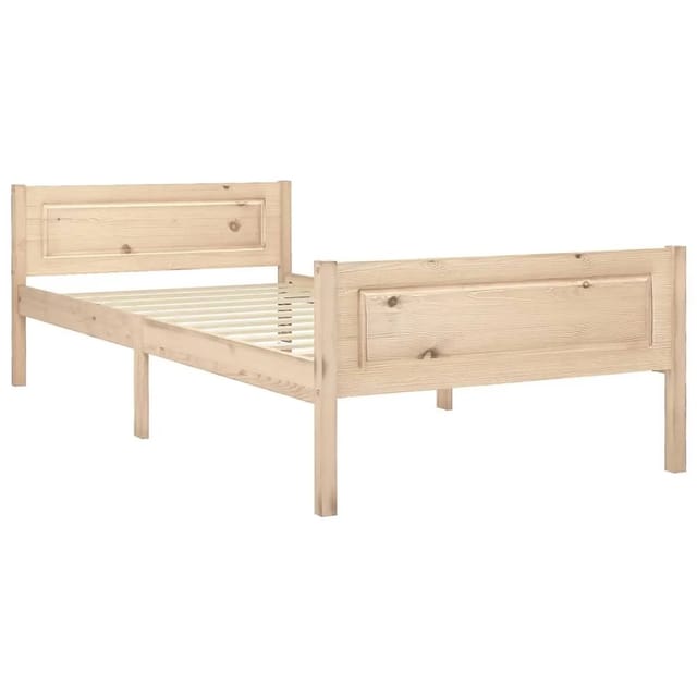 vidaXL Massivholzbett Kiefer 100x200 cm649511