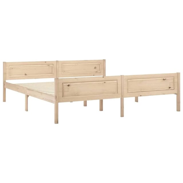 vidaXL Massivholzbett Kiefer 180x200 cm649515