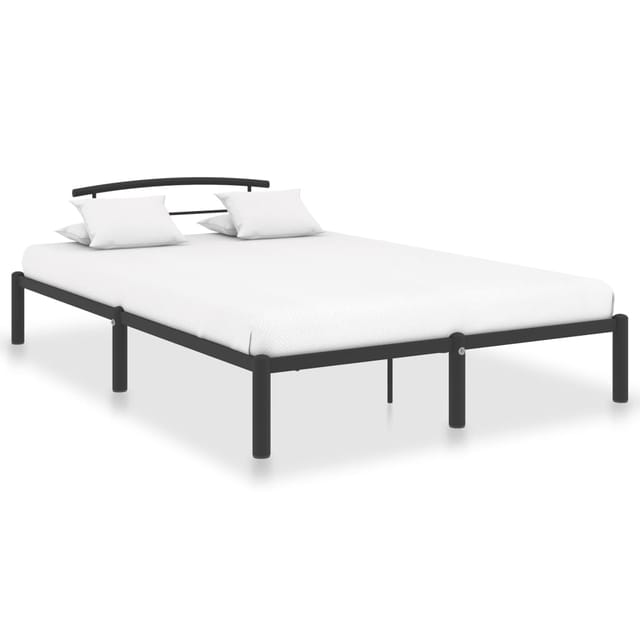 vidaXL Bettgestell Schwarz Metall 160x200 cm Modell 1618429