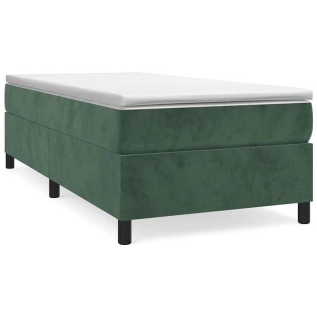 vidaXL Boxspringbett Dunkelgrün 100x200 cm Samt1366633