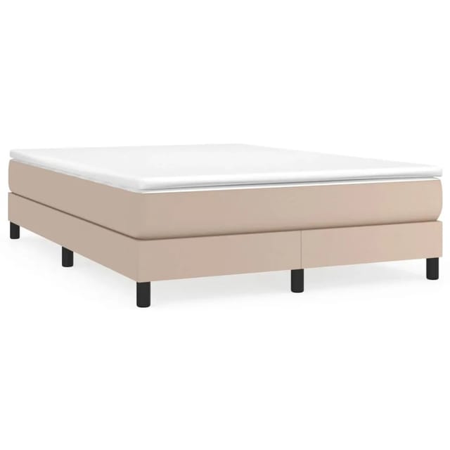 vidaXL Boxspringbett Cappuccino-Braun 140x190 cm Kunstleder1371023