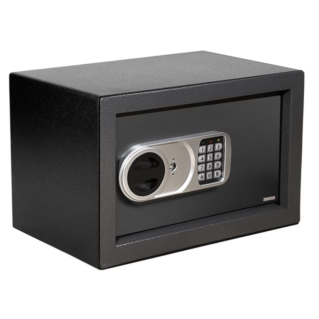 KARAT Tresor Safemaxx Elektronisches Zahlenschloss Anthrazit 20 x 31 x 20 cm 8 Liter