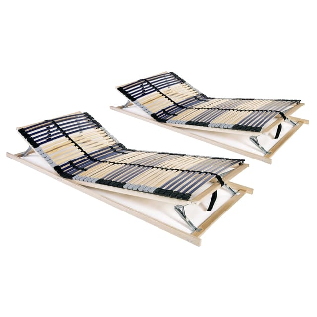vidaXL Lattenroste 2 Stk. mit 42 Latten 7 Zonen 90 x 200 cm624830