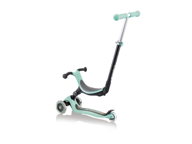 Globber Go-Up Foldable Lights 3 in 1 Dreirad 120/80 mm ABEC 5 3-Rädrig Höhenverstellbar LED-Rollen Mint