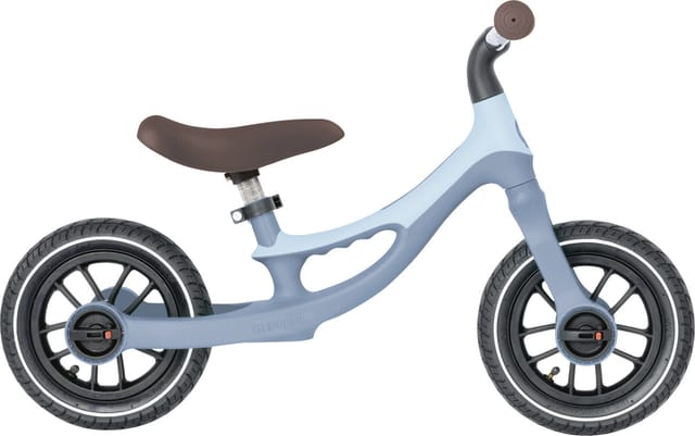 Globber Go Bike Elite Air Laufrad für Kinder 10 Zoll Luftbereifung Sattel Höhenverstellbar Pastellblau