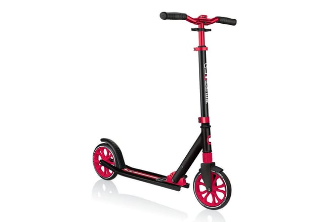 Globber NL 205 Tretroller 205 mm ABEC 7 Höhenverstellbar Frontfederung Klappmechanismus Schwarz-Rot