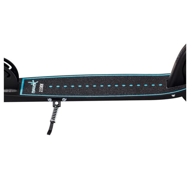 Muuwmi Aluminium Scooter Pro Tretroller 215 mm ABEC 7 GS-Geprüft Höhenverstellbar XL-Deck BMX-Lenker Blau