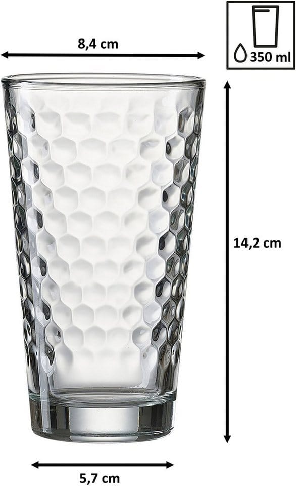 Ritzenhoff & Breker Favo Longdrinkgläser 400 ml 6er Set transparent
