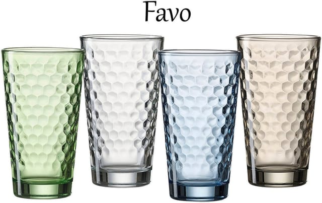 Ritzenhoff & Breker Favo Longdrinkgläser 400 ml 6er Set braun