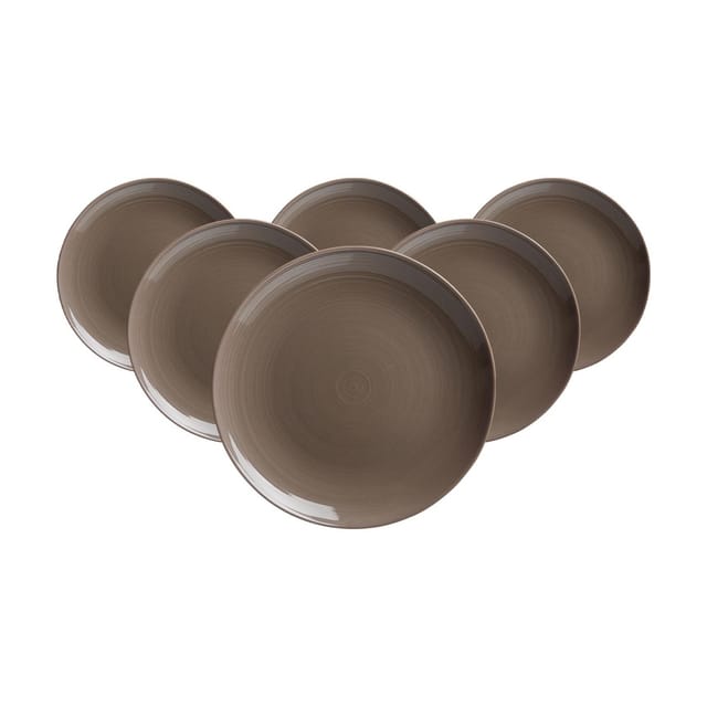 Ritzenhoff & Breker Suomi Dessertteller 20 cm 6er Set Taupe