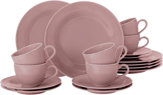 Seltmann Weiden Beat Coor Glaze Kaffeeservice 18-teilig Altrosa
