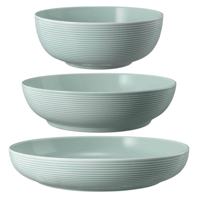 Seltmann Weiden Beat Coor Glaze Foodbowl Set 3-teilig Arktisblau