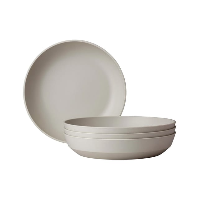 Mepal Silueta Suppenteller 21 cm 4er Set Nordic White