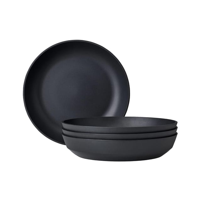 Mepal Silueta Suppenteller 21 cm 4er Set Nordic Black