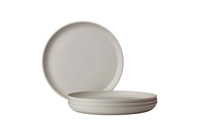 Mepal Silueta Frühstücksteller 23 cm 4er Set Nordic White