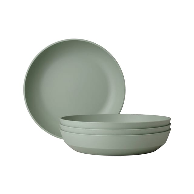 Mepal Silueta Suppenteller 21 cm 4er Set Nordic Sage
