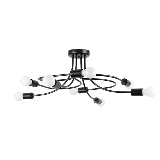 Sollux Lighting Kronleuchter Levar 8 Schwarz