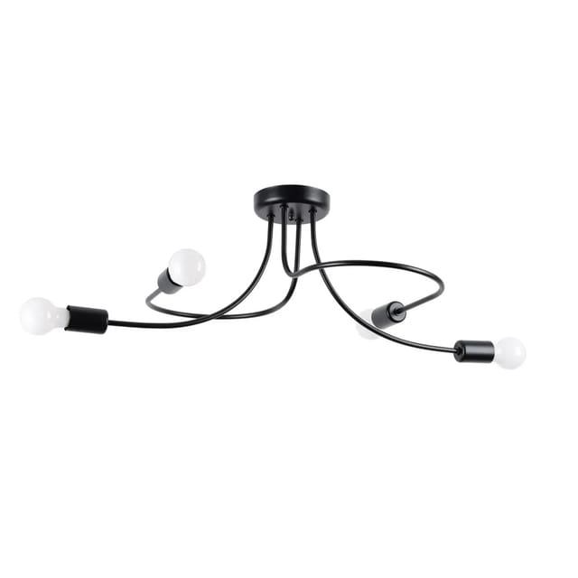 Sollux Lighting Kronleuchter Levar Schwarz