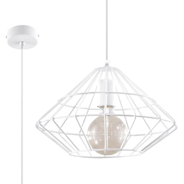 Sollux Lighting Hängeleuchte Umberto Weiß