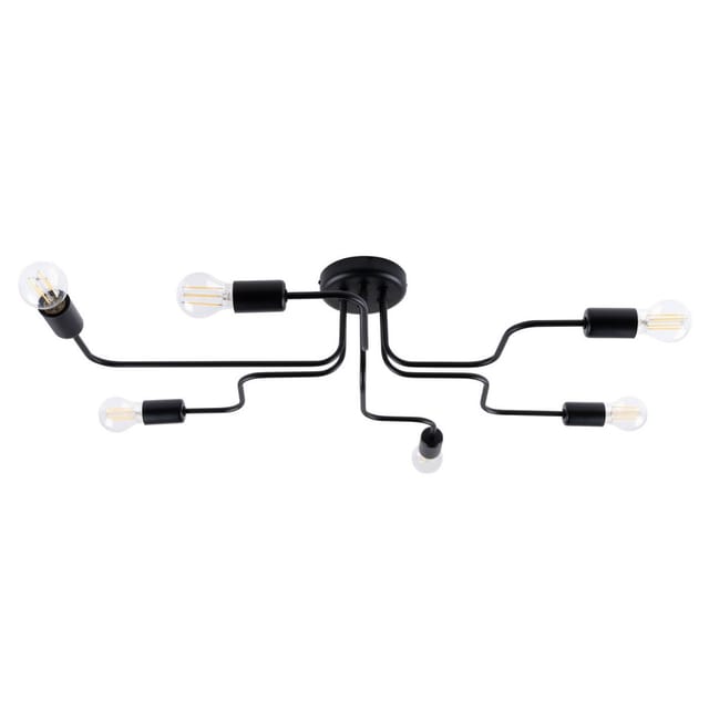 Sollux Lighting Kronleuchter Vector 6 Schwarz