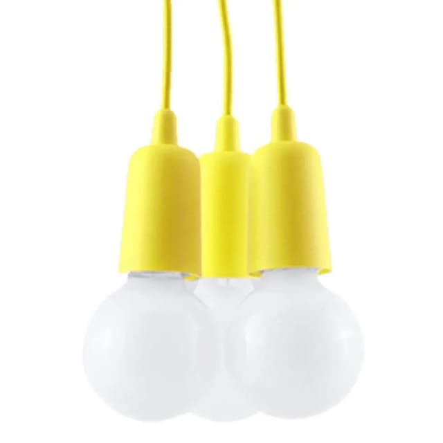 Sollux Lighting Hängeleuchte Diego 3 Gelb