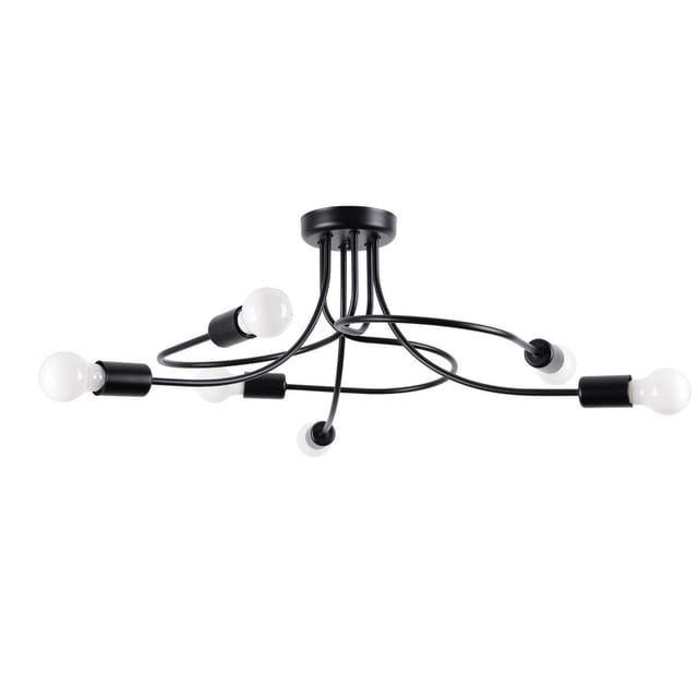 Sollux Lighting Kronleuchter Levar 6 Schwarz