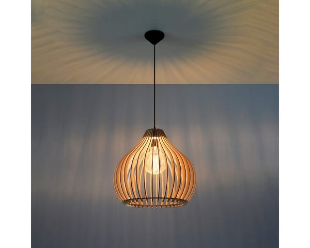 Sollux Lighting Hängeleuchte Aprilla Holz