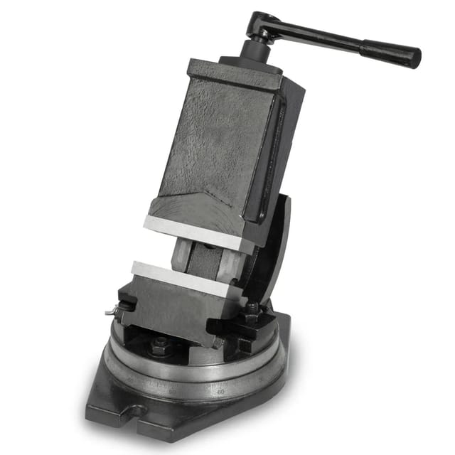 EBERTH Maschinenschraubstock 90 Grad Max Spannbreite 80 mm Backenbreite 100 mm