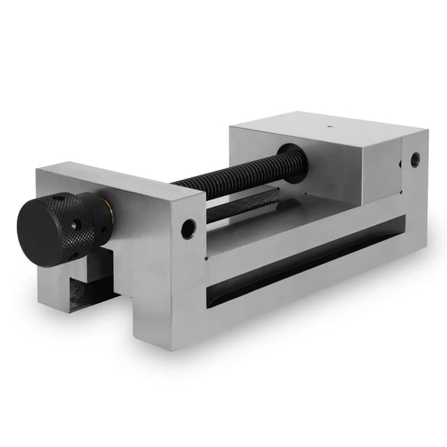 EBERTH Präzisionsschraubstock mit Spindel Backenbreite 150mm Spannweite 175mm