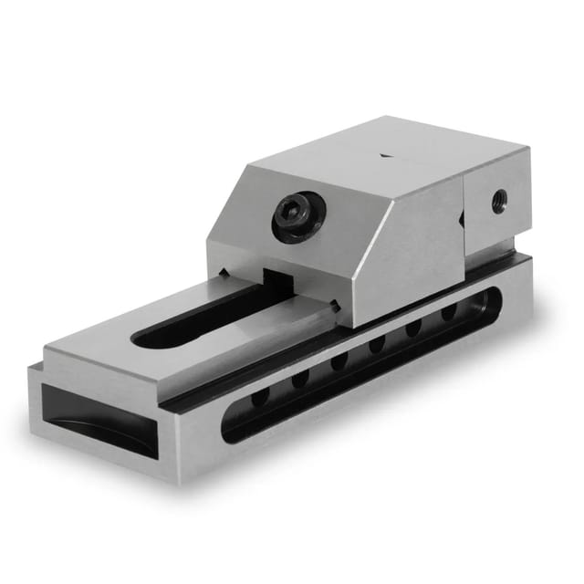 EBERTH Präzisions-Niederzugschraubstock Backenbreite 50mm Spannweite 65mm